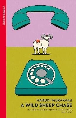 Omslag till boken Wild Sheep Chase av Haruki Murakami