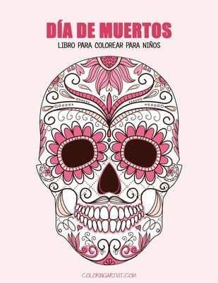 Día de Muertos libro para colorear para niños 1