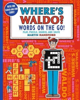 Where's Waldo? Words on the Go!: Play, Puzzle, Search and Solve (a Hidden Object Activity Book with Crossword Puzzles, Word Search, and Search & Find