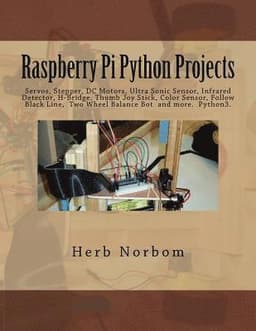 Raspberry Pi Python Projects: Servos, Stepper, DC Motors, Ultra Sonic Sensor, Infrared Detector, Thumb Joy Stick and more