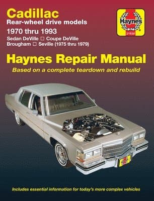 Cadillac RWD petrol DeVille/Coupe/Sedan DeVille (70-85), Brougham (70-93) & Seville (75-79) USA