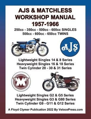 Ajs & Matchless 1957-1966 Workshop Manual All Models - Singles & Twins