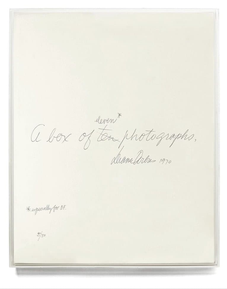 Diane Arbus: A Box of Ten Photographs