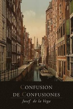 Confusion De Confusiones ¢1688! Portions Descriptive of the Amsterdam