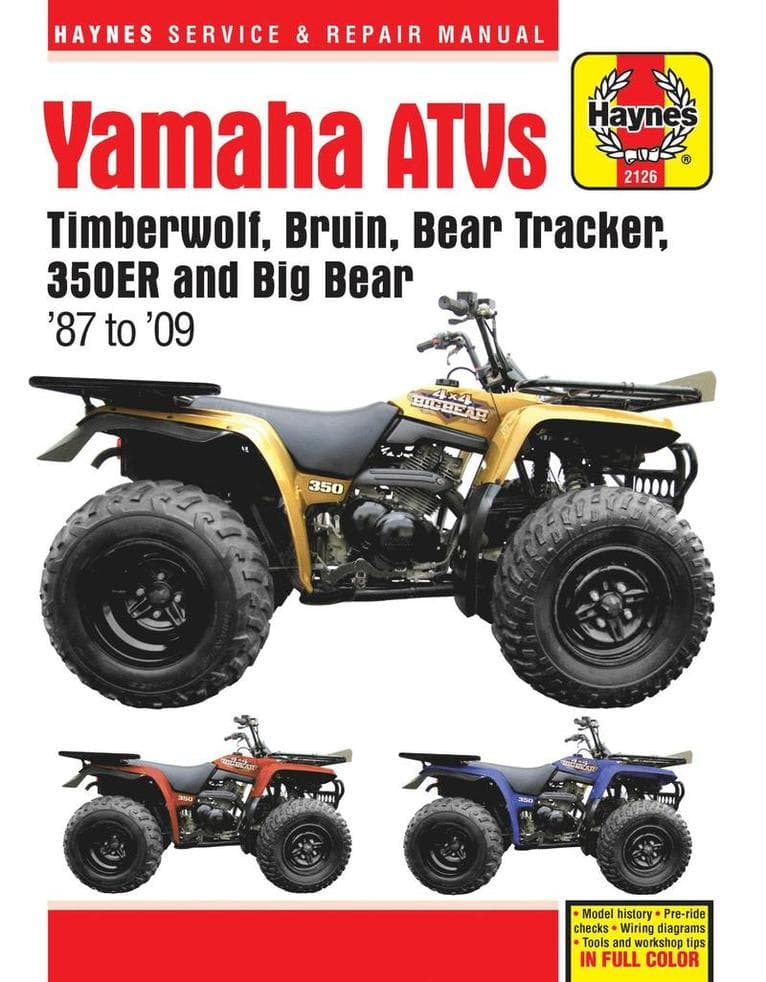 Yamaha ATVs (87 - 09) Haynes Repair Manual