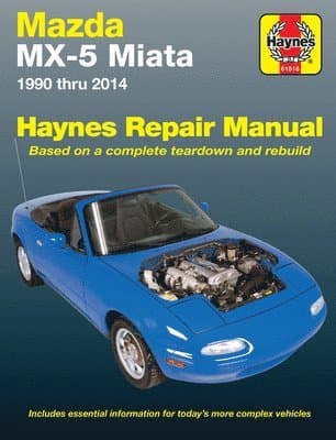 Mazda MX-5 Miata for Mazda MX-5 Miata models (1990-2014) Haynes Repair Manual (USA)