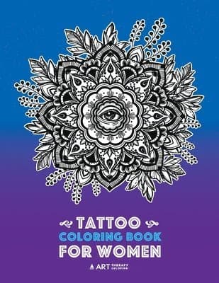 Tattoo Coloring Book For Women