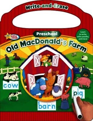Active Minds Write-And-Erase Preschool Old Macdonald's Farm