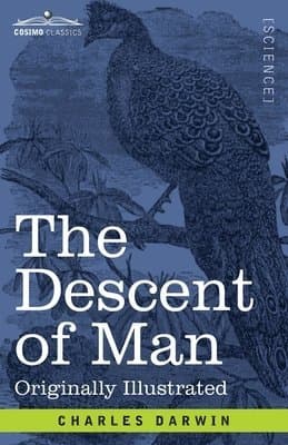 Omslag till boken Descent of Man av Charles Darwin