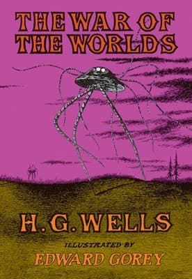 Omslag till boken The War of the Worlds av H. G. Wells