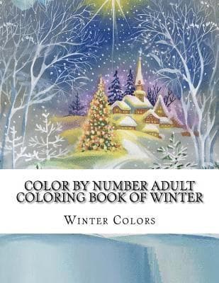 Color By Number Adult Coloring Book of Winter: Festive Winter Fun Holiday Christmas Winter Season Coloring Book