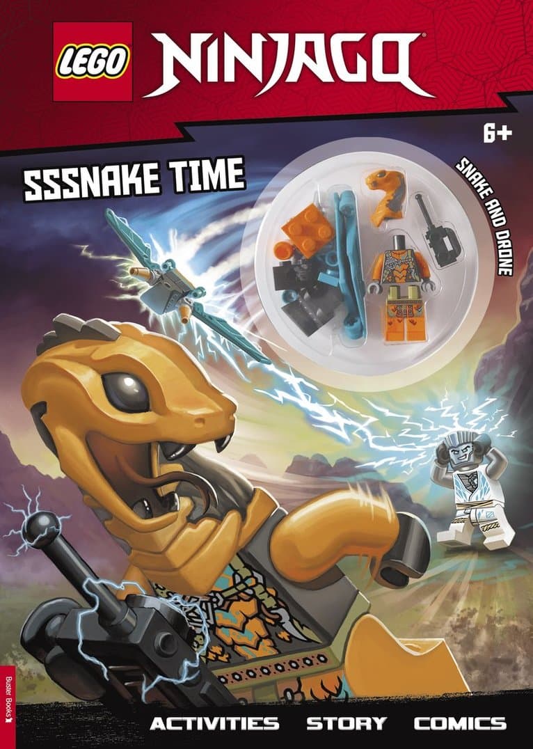 LEGO® NINJAGO®: Sssnake Time Activity Book (with Snake Warrior Minifigure)