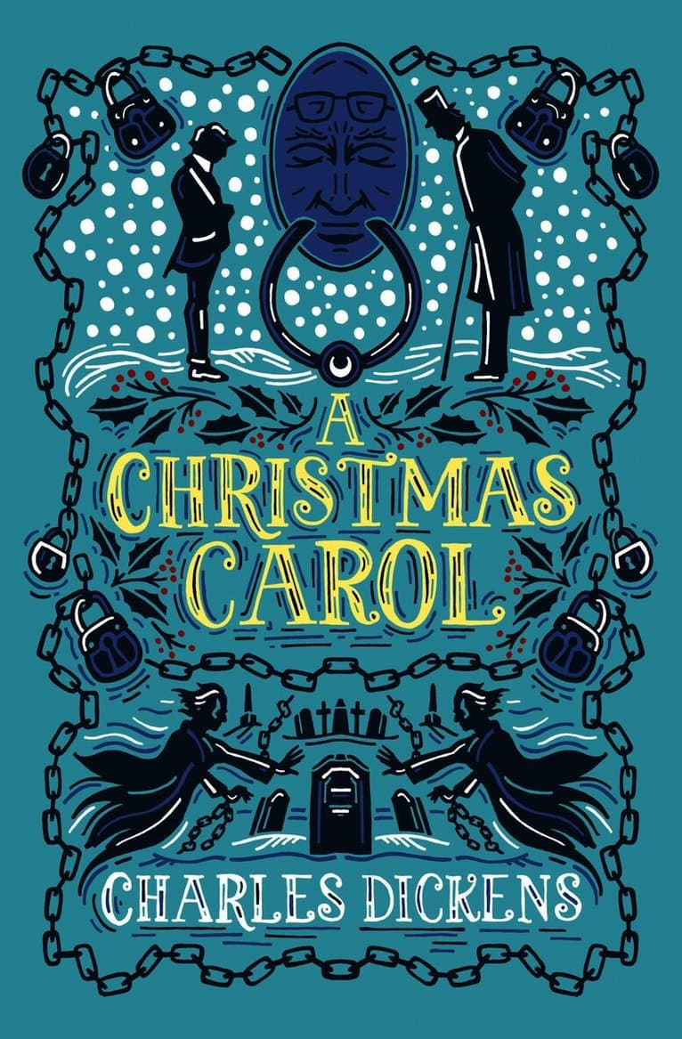 Omslag till boken Christmas Carol av Charles Dickens