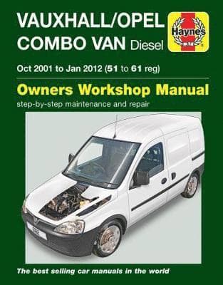 Vauxhall/Opel Combo Diesel Van (Oct 2001 to Jan 2012) 51 to 61 Haynes Repair Manual