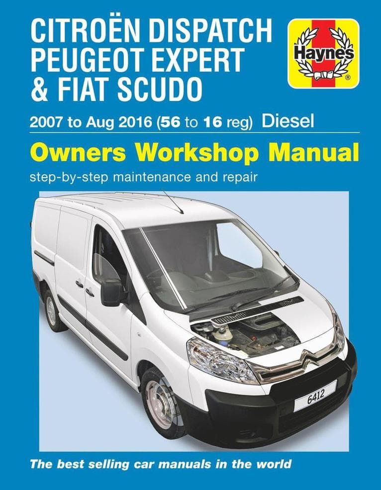 Citroën Dispatch, Peugeot Expert & FIAT Scudo Diesel ('07-Aug '16) 56 to 16