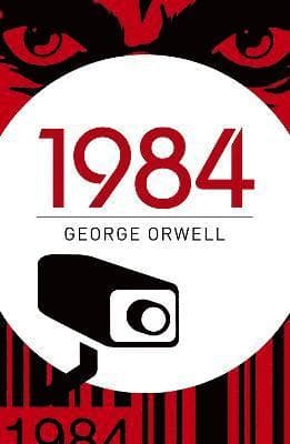 Omslag till boken 1984 (Nineteen Eighty-Four) av George Orwell