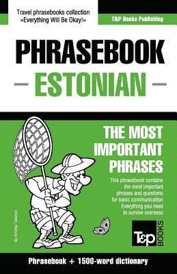 English-Estonian phrasebook & 1500-word dictionary