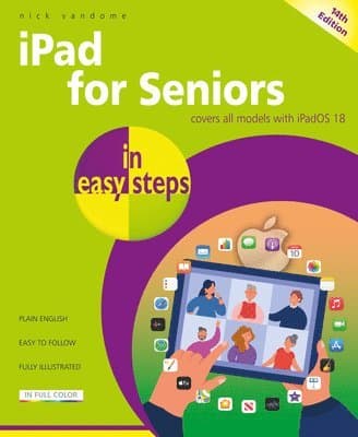 Omslag till boken iPad for Seniors in easy steps av Nick Vandome
