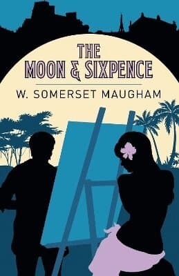 Omslag till boken Moon and Sixpence av W. Somerset Maugham