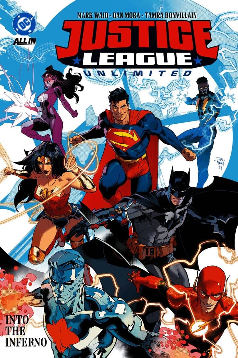 Omslag till boken Justice League Unlimited Vol. 1: Into the Inferno av Mark Waid