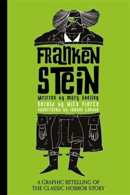 Omslag till boken Frankenstein av Mary Shelley