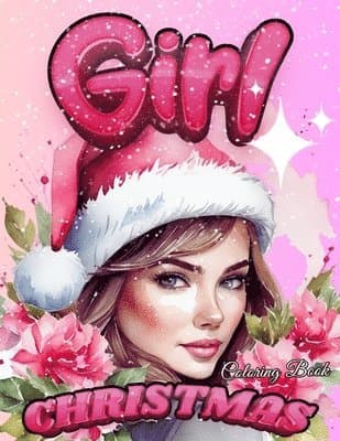Christmas Girl Coloring Book,