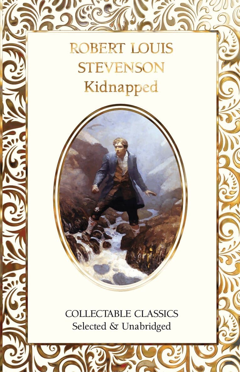 Omslag till boken Kidnapped av Robert Louis Stevenson
