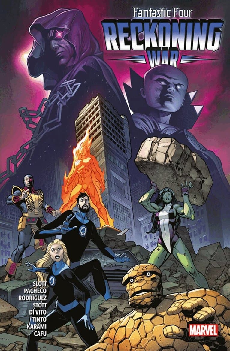Omslag till boken Fantastic Four: Reckoning War av Dan Slott