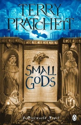 Omslag till boken Small Gods av Terry Pratchett