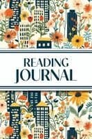 Reading Journal (Cozy Blue Cityscape with Yellow Sunflowers & Wildflowers)