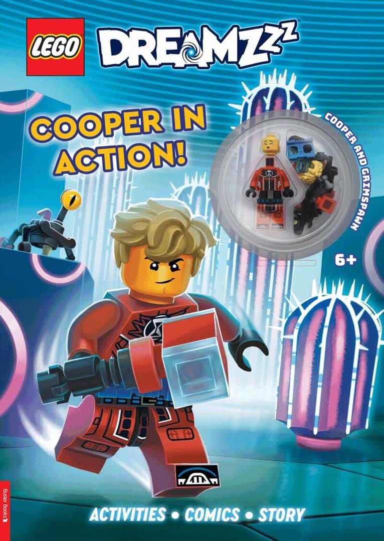 LEGO® DREAMZzz™: Cooper in Action Activity Book (with Cooper LEGO minifigure and grimspawn mini-build)