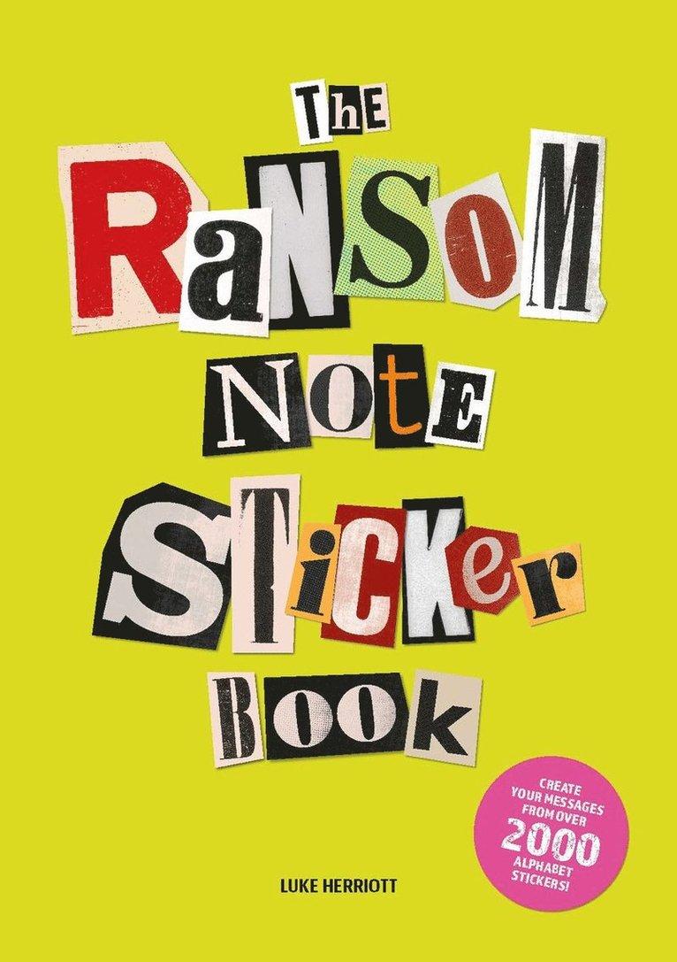 Ransom Note Sticker Book