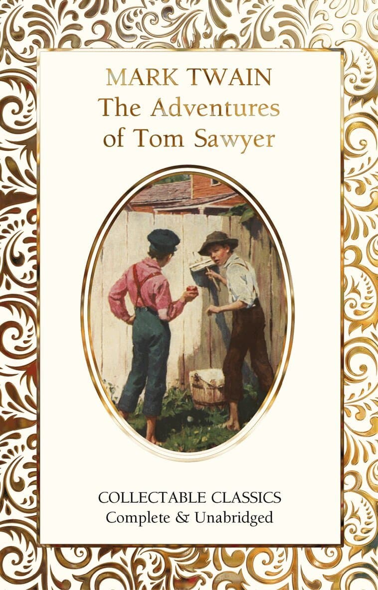 Omslag till boken Adventures of Tom Sawyer av Mark Twain