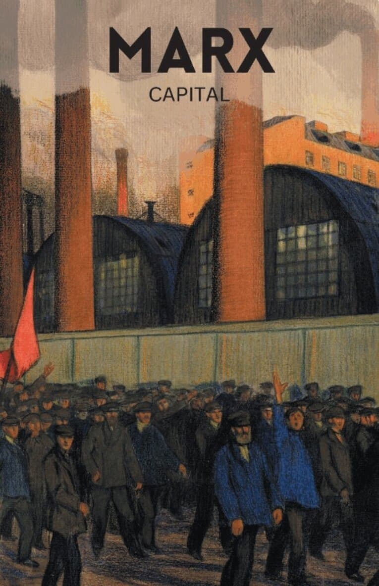 Omslag till boken Capital av Karl Marx