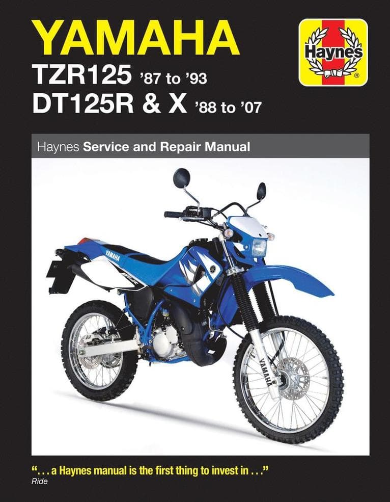 Yamaha TZR125 (87 - 93) & DT125R/X (88 - 07) Haynes Repair Manual