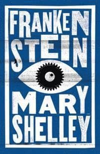 Omslag till boken Frankenstein av Mary Shelley
