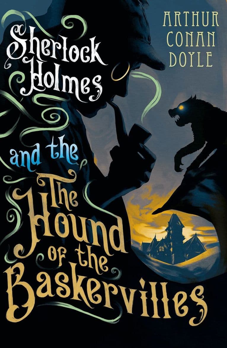 Omslag till boken Hound of the Baskervilles av Arthur Conan Doyle