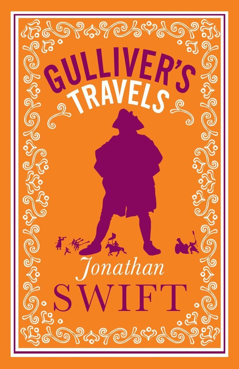 Omslag till boken Gulliver's Travels av Jonathan Swift