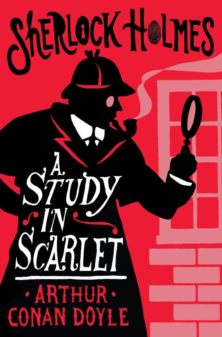 Omslag till boken Study in Scarlet av Arthur Conan Doyle