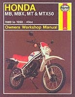 Honda MB, MBX, MT & MTX50 (80-93) Haynes Repair Manual