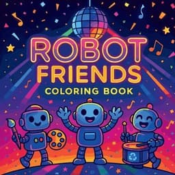 Robot Friends - Coloring Book
