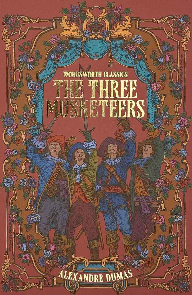 Omslag till boken Three Musketeers av Alexandre Dumas