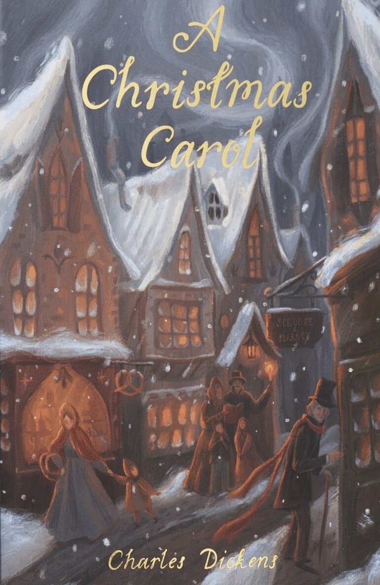 Omslag till boken Christmas Carol av Charles Dickens