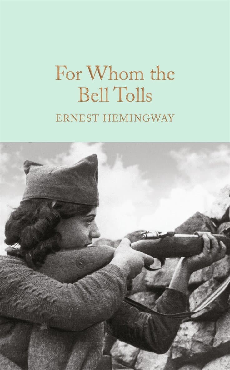 Omslag till boken For Whom the Bell Tolls av Ernest Hemingway