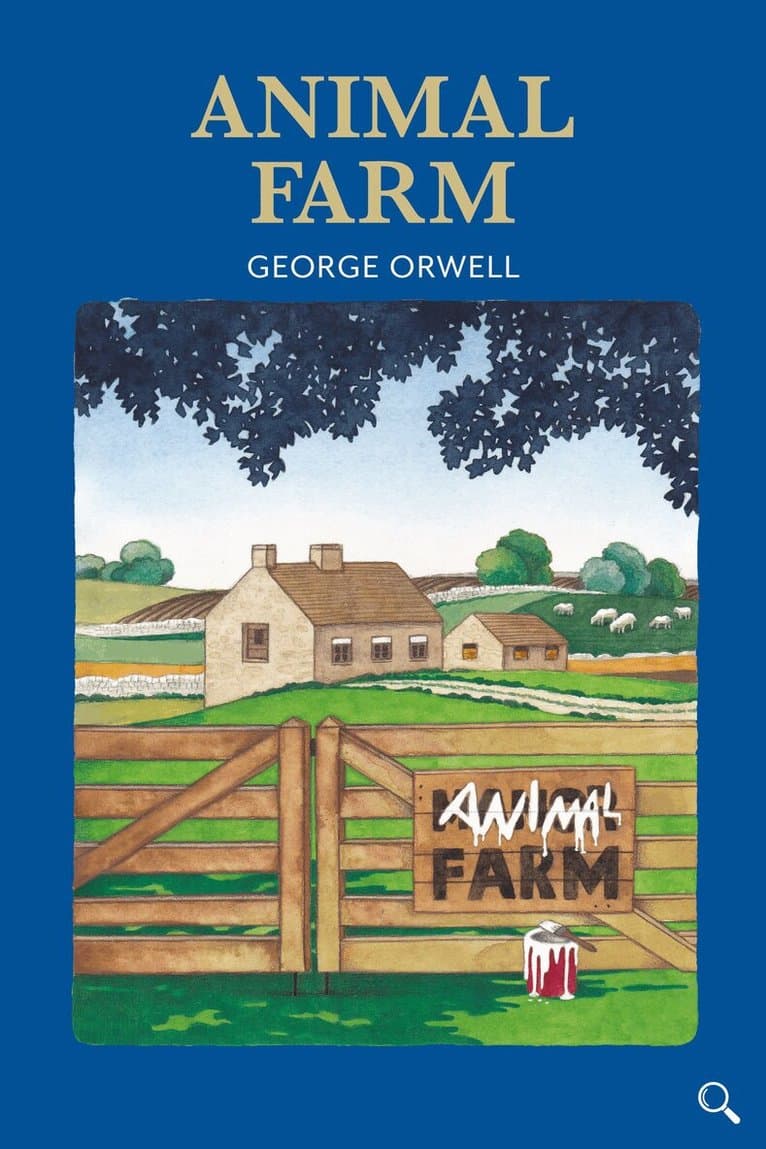Omslag till boken Animal Farm av George Orwell