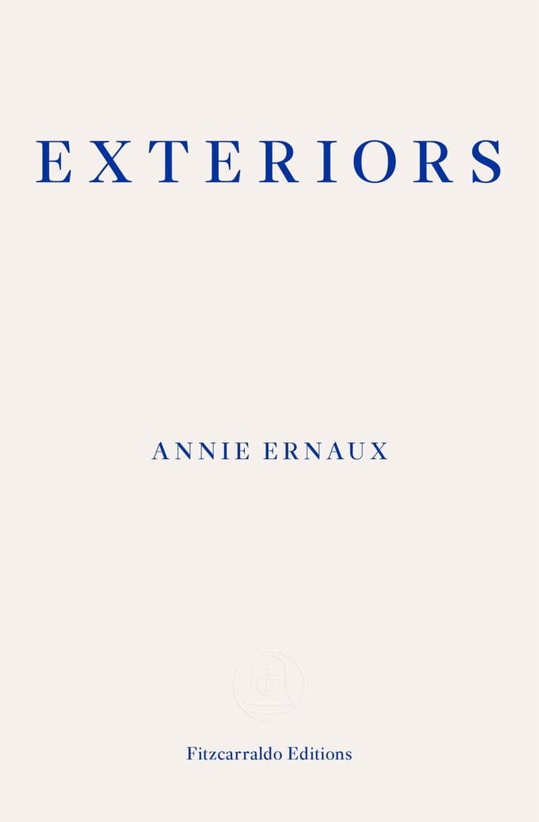 Omslag till boken Exteriors av Annie Ernaux