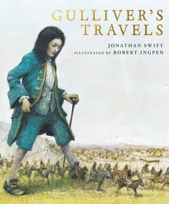 Omslag till boken Gulliver's Travels av Jonathan Swift
