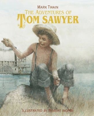 Omslag till boken Adventures of Tom Sawyer av Mark Twain