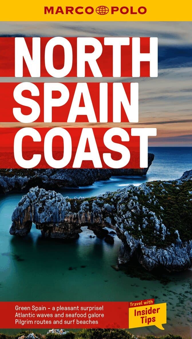 North Spain Coast Marco Polo Pocket Travel Guide - with pull out map