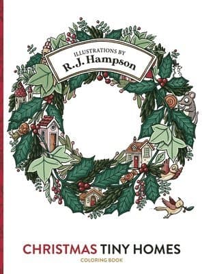 Christmas Tiny Homes Coloring Book